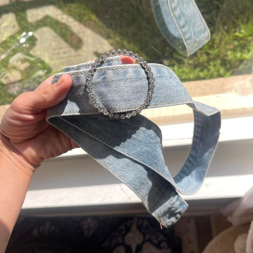Unbranded Women's Silver and Blue Belt